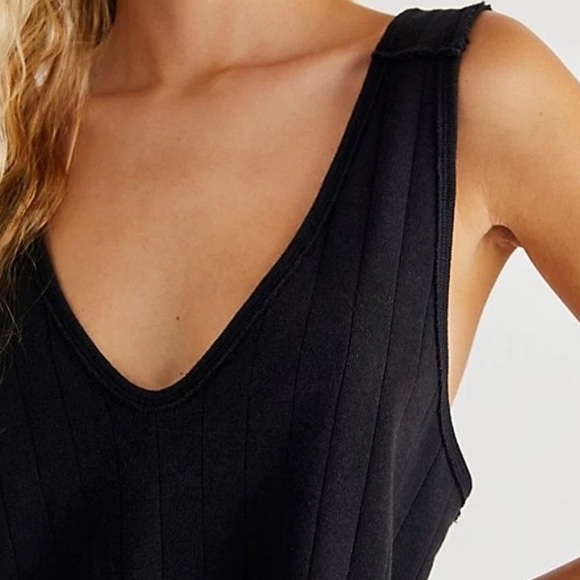 Free People - freecycled Harper Tank Black (like new) - Picture 2 of 7